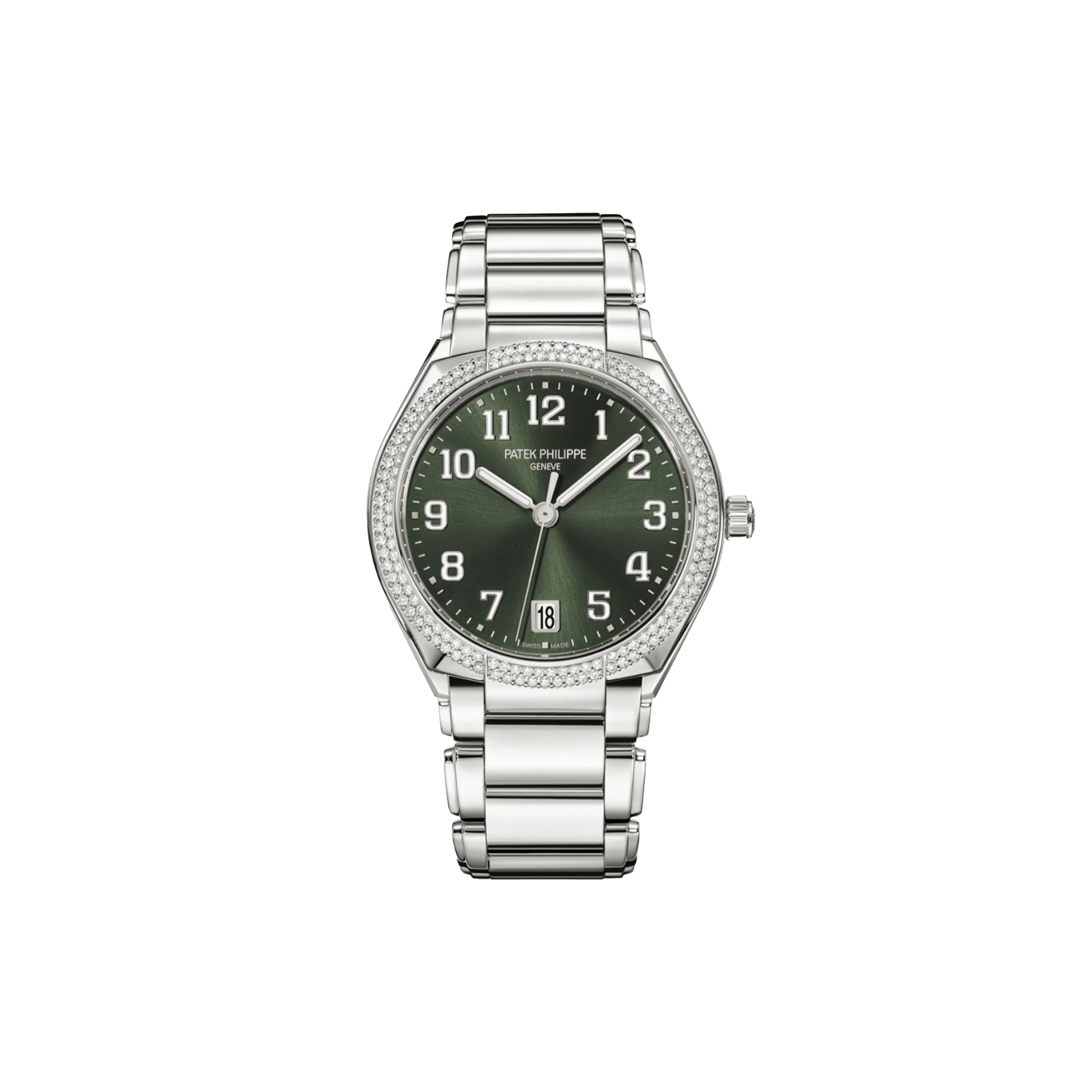PATEK PHILLIPE GREEN DIAL 36MM  WATCH TWENTY~4  (7300-1200A)